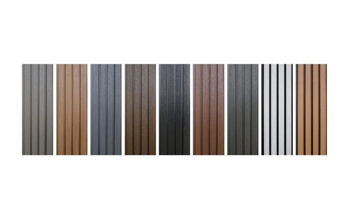 Co-extrusion WPC cladding board profile and layers