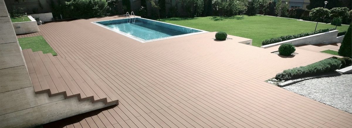 3D WPC poolside terrace